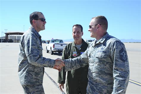 Afmc Commander Command Chief Visit Davis Monthan Arnold Air Force