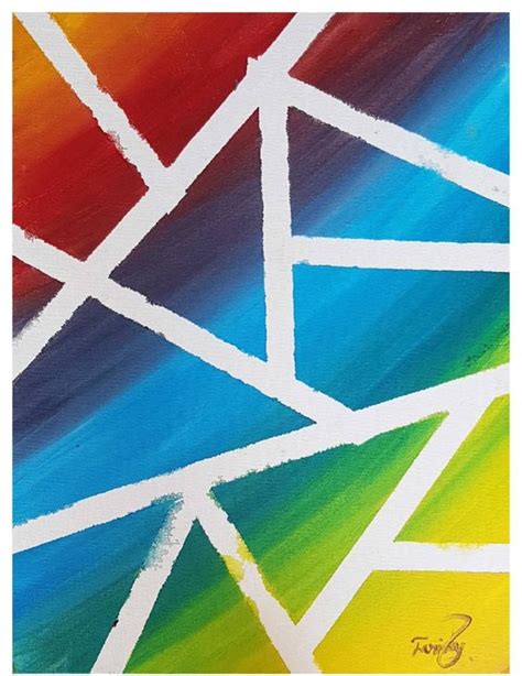 Color And Shapes Painting In 2022 Geometric Painting Abstract Canvas