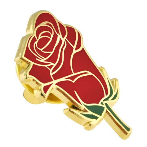 Red Rose Lapel Pin Pinmart