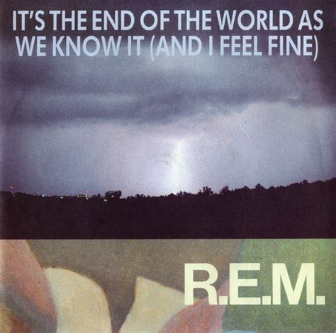 r e m it s the end of the world as we know it and i feel fine 1991 vinyl discogs