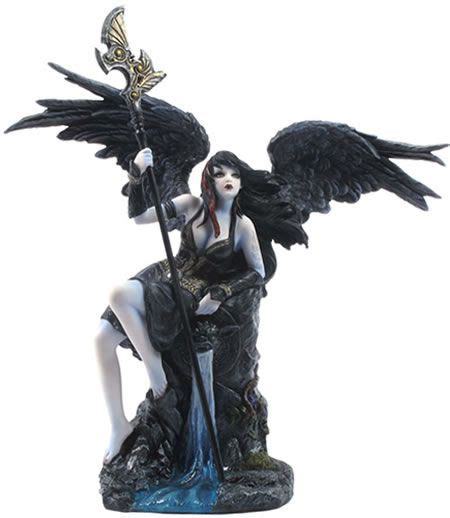 Female Dark Angel Sitting Stu Home Aawu75294aa Fantasy Statue