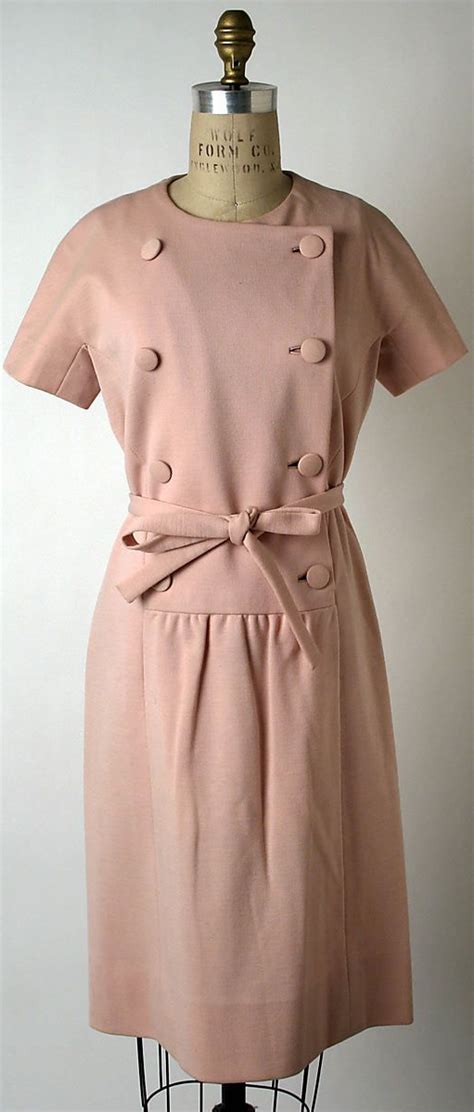 Norman Norell Wool Dress 1961 62 Sixties Fashion 1960s Outfits
