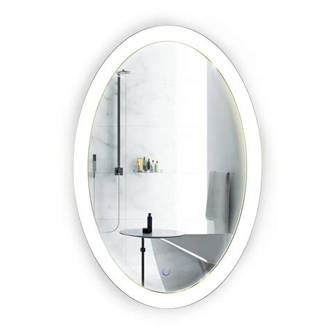 Oval Led Bathroom Mirrors Rispa