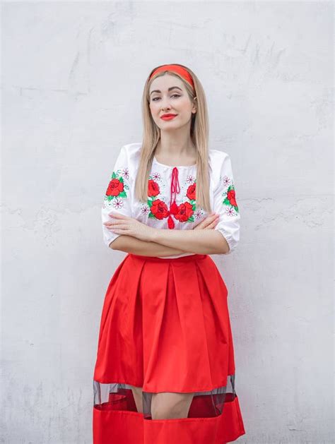 Ethnic European Model Style For Ladies Stock Image Image Of Belarus