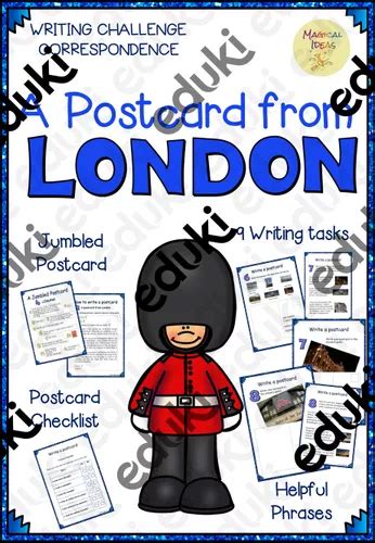 Gb London Writing A Postcard From London Unterrichtsmaterial Im