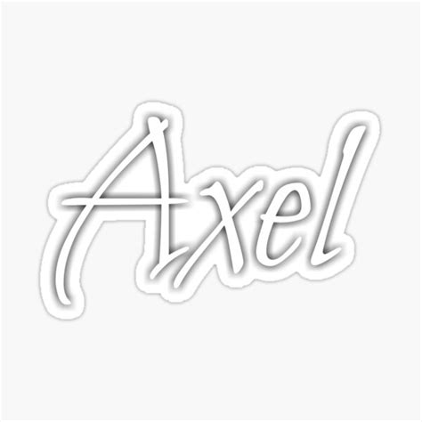 Axel Sticker For Sale By LizBanegasArt Redbubble