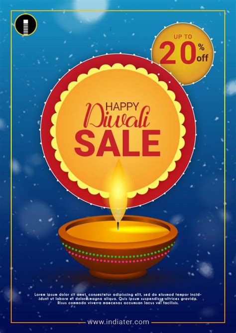 20 Free Best Diwali Festival Sale Pamphlet Poster Collections Psd