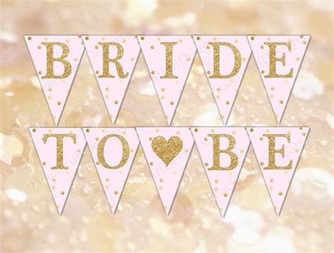 Bride To Be Banner Instant Download Bridal Shower Banner Printable