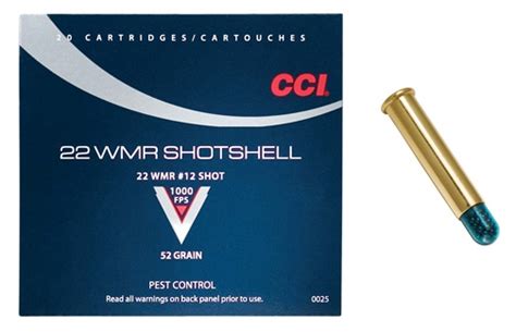 Cci Rimfire Shotshell Ammunition 22 Wmr 12 20box Natchez