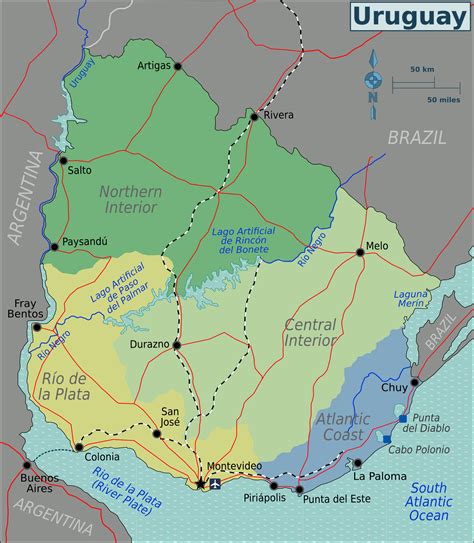 Fileuruguay Regions Mappng Wikitravel