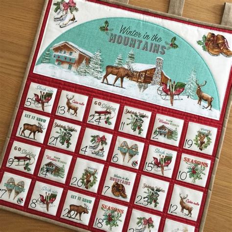 Quilted Advent Calendar Reusable Holiday Countdown Wall Etsy Uk