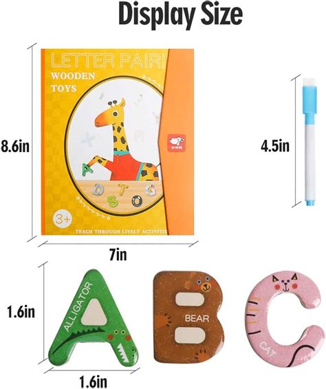 Buy Usatdd Jumbo Magnetic Animals Alphabets With Board Colourful