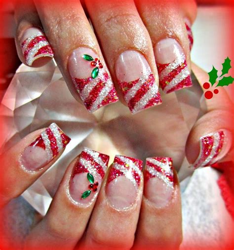 Christmas Photos beautiful Christmas acrylic nail designs Arte de uñas de navidad Uñas