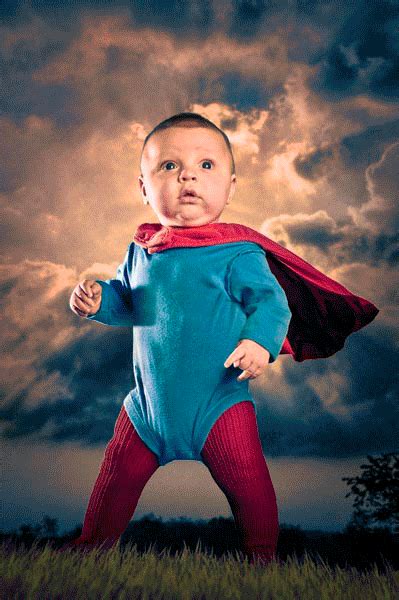 Super Baby Digital Composite Photo Illustration Nicholas Mcintosh Photography Cute Baby