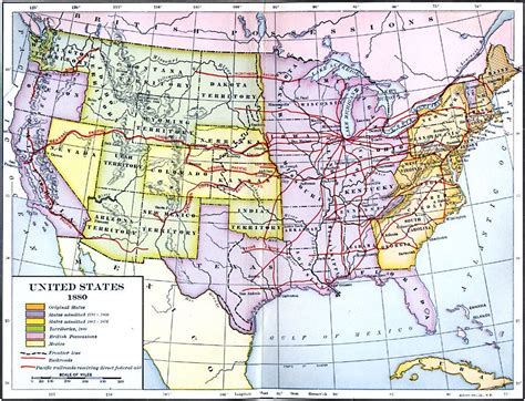 Railroads In Usa In 1880 Map African Diaspora United States Map