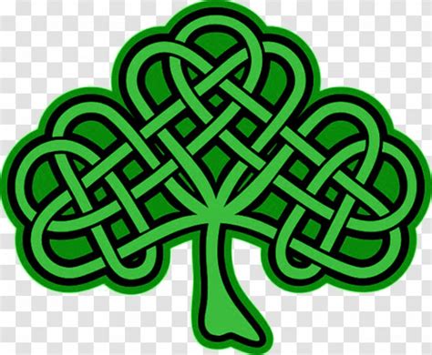 Shamrock Celtic Knot Celts Four Leaf Clover Clip Art Logo Cliparts