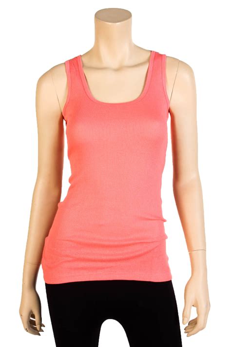 Womens Tank Top Cotton Heavy Weight Ribbed A Shirt Basic Workout S