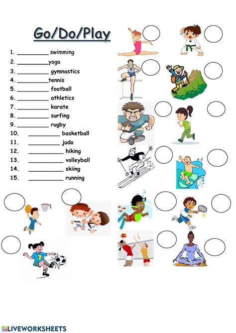 Sports Interactive Worksheet For Pre Intermediate English Activities