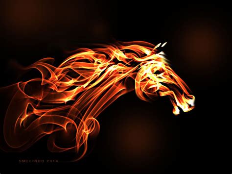 Flaming Horse By Soliven Melindo Supported By New Hope Demon Horse