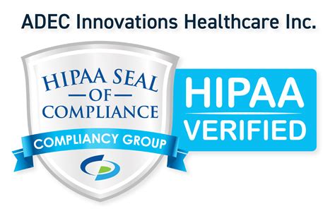 ADEC Innovations Healthcare, Inc. Confirmed as HIPAA Compliant - ADEC