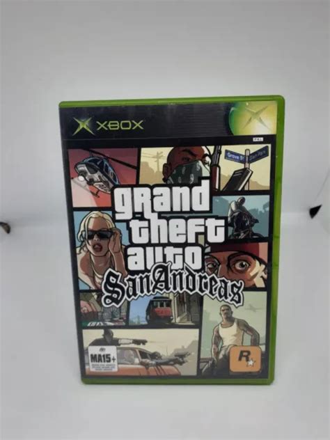 Grand Theft Auto San Andreas Manual Microsoft Xbox Original Game Pal