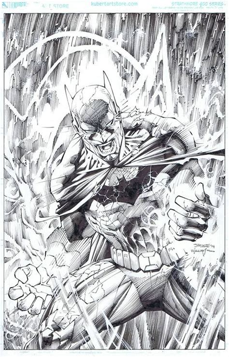 Justice League 37 Cover Pencils By Jim Lee Inks By Scott Williams