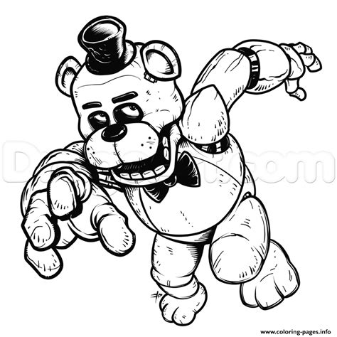 Fnaf coloring pages circus ba fnaf coloring page free printable five. Print freddy five nights at freddys fnaf coloring pages ...