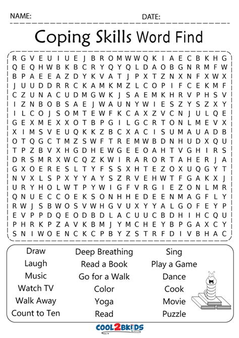 Printable Coping Skills Cards Pdf Printable Word Searches Hot Sex Picture