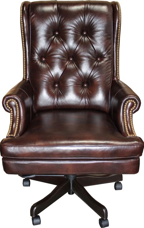 Do you assume vintage leather office chairs looks nice? Prestige Havana Brown Button Tufted Vintage Genuine ...