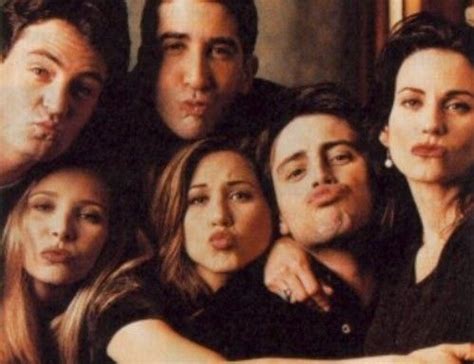 Yes, more than 16 years after the actresses took their final bows on the venerable sitcom, they're still going for laughs. Friends: Doing the "kiss face" long before the infamous "Myspace pic" ever existed. (With images ...