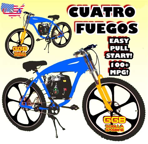 Cuatro Fuegos Tm Complete 4 Stroke Do It Yourself Motorized Bike Syste