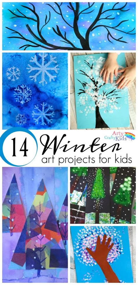 14 Wonderful Winter Art Projects For Kids Arty Crafty Kids