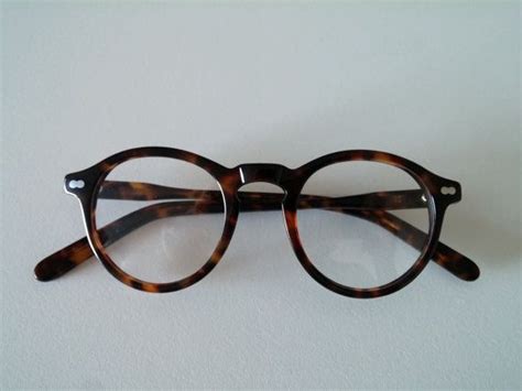 vintage round p3 tortoiseshell hand made acetate eyeglasses like tart moscot size 45 23 designer