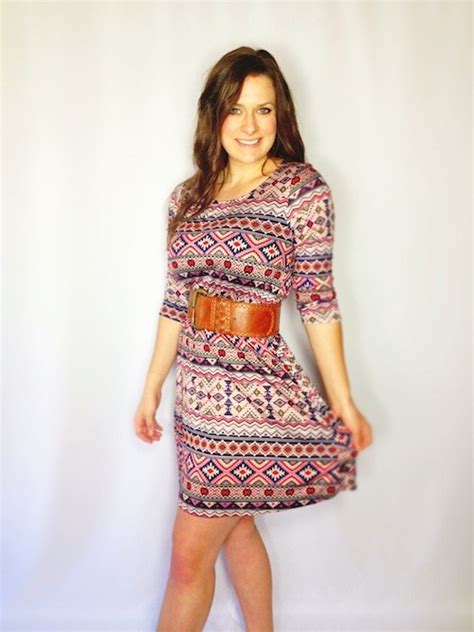 We Love The Comfy Feel And Roomy Fit This Everly Aztec Print Dress Is