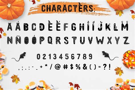 Spooky Font With Extras 223307 Halloween Font Bundles