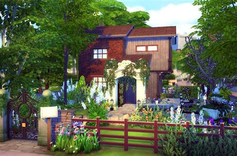 Cozy Garden Retreat Sims House Design Sims 4 House Design Sims 4 Houses