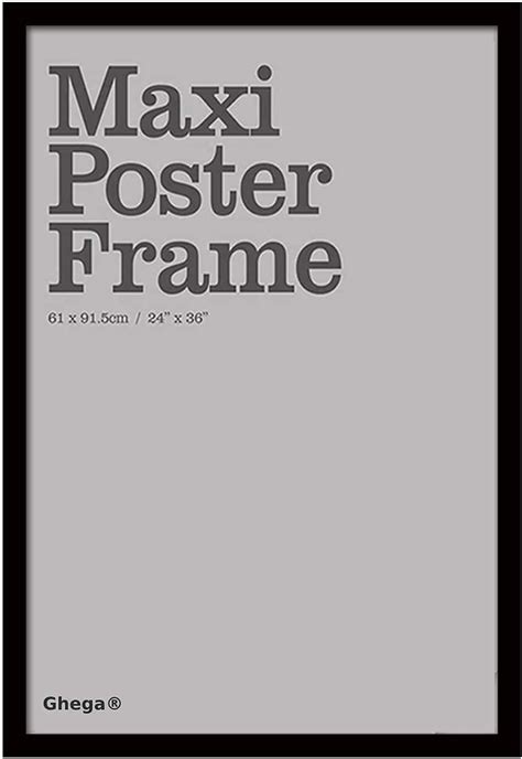 Ghega® Large Black Frame Maxi Photo Frame 61x91 5cm Eton Mdf Wood Picture Poster Frames To Hold