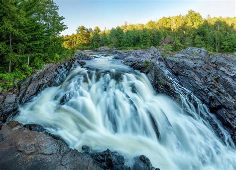 Waterfall At Chutes Provincial Park Ontario Photograph By John Twynam