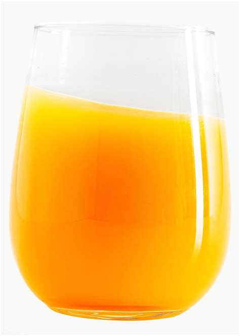 A Glass Of Fresh Organic Orange Juice Design Element Free Image By