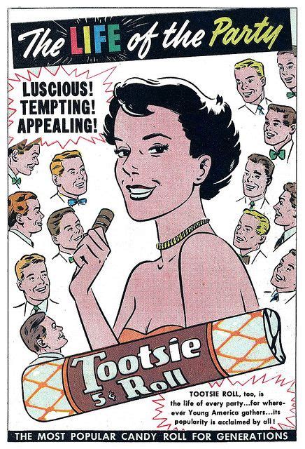 Suggestive Racy Wow Tootsie Roll Ad From Vintage Comic By