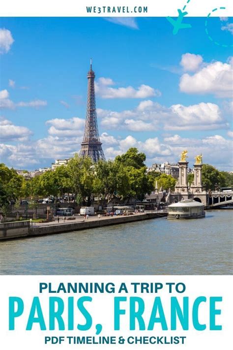 Guide To Planning A Trip To Paris Checklist Pdf Paris Vacation