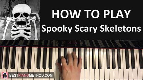 How To Play Spooky Scary Skeletons Piano Tutorial Lesson Youtube