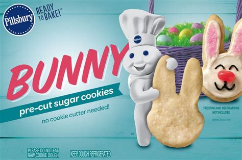 It looks like the groundhog's prediction was right this year, because easter sugar cookies are being spotted at walmart so spring has officially sprung. Pillsbury Bunny Sugar Cookies | Easter treats, Eating raw ...