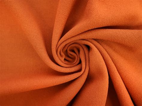 Italian Wool Crepe In Arancia Orange Bandj Fabrics