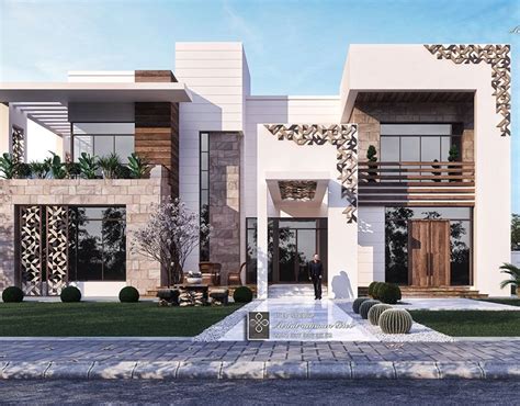 Alazzam Palace On Behance Modern Villa Design Villa Design House Design