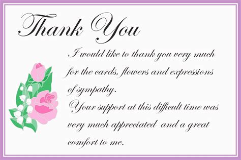 Thank You Funeral Cards Thank You Sympathy Cards