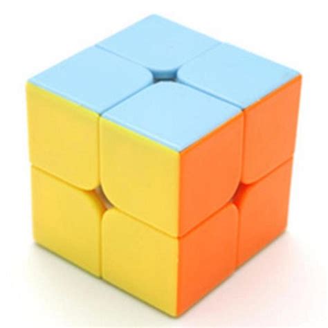 Rubikss Cube 2x2 Stickerless And Borderless Speed Cube Puzzles Smooth