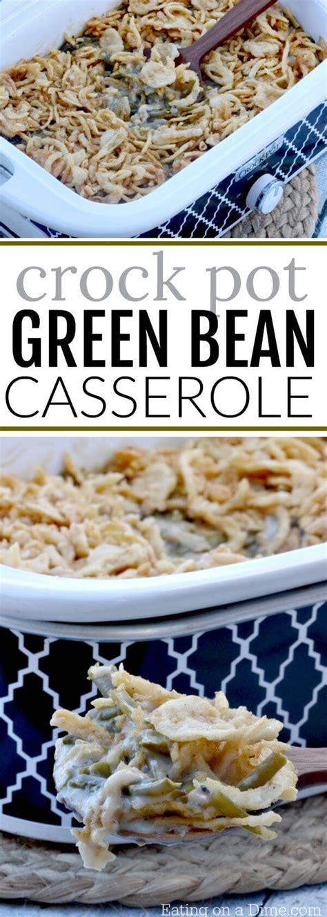 Being busy does not give you the right to eat out at night. Easy Crock pot Green Bean Casserole Recipe