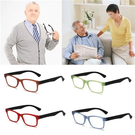 Fashionable Women Men Reading Glasses Ultralight Resin Lenses Elderly Watch Presbyopic