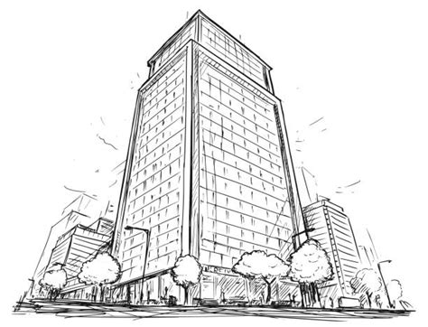 Building Sketch Illustrations Royalty Free Vector Graphics And Clip Art